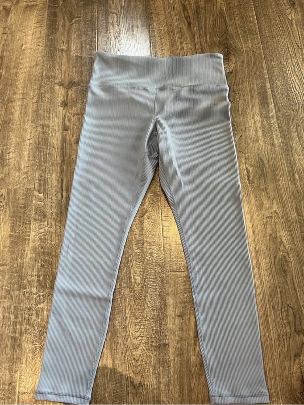Athleta Ribbed Leggings in Light Blue